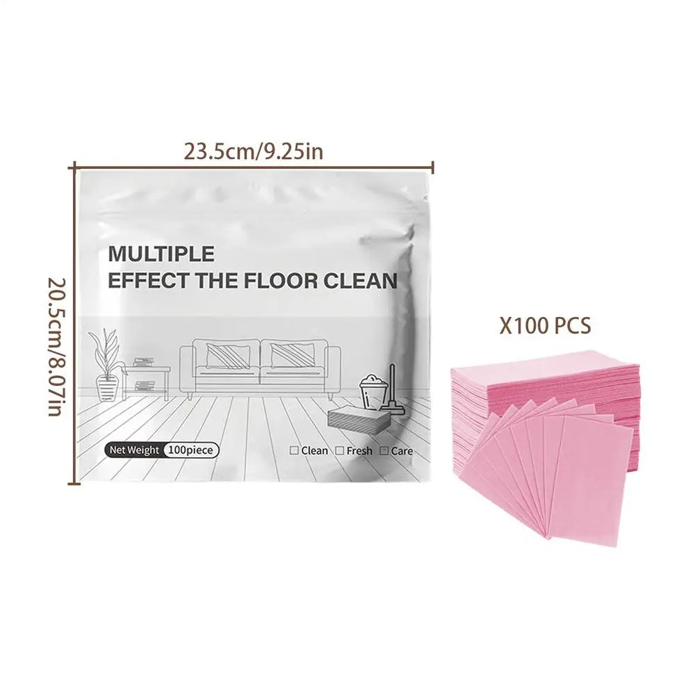 100PCS Floor Cleaner Tablets, Multi-Purpose Scented Shine Cleaner for Laminate Wood Tile Marble, Indoor Outdoor Hard Surface Use Vue D