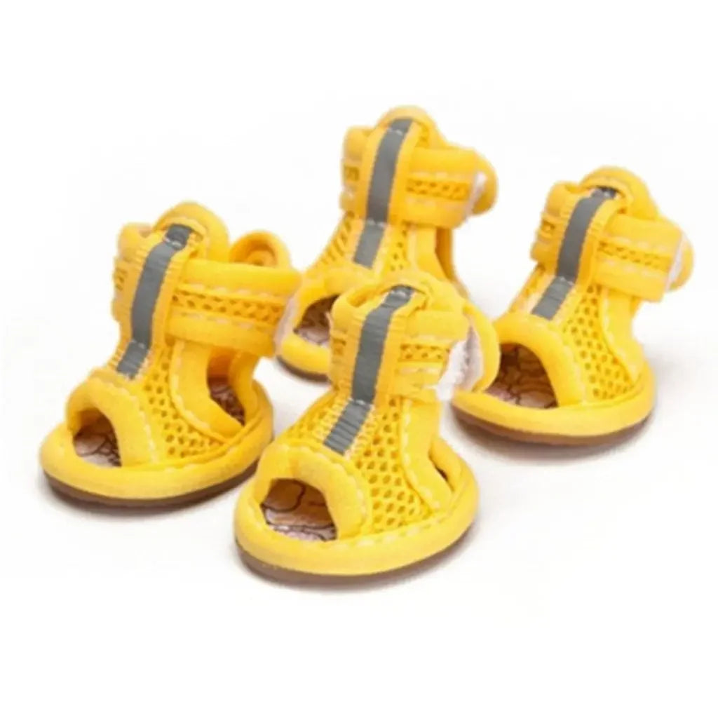 Summer Outdoor Dog Shoes Anti-slip Casual Breathable Spring Cute Wear Dog Shoes Puppy Shoes Pet Supplies Dog Sandals Outdoor Vue yellow xl