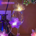 2/3M LED Fiber Optic Fairy Light Battery-operated Garland Christmas Decoration Party New Year's Decor Artificial Flowers Festoon Vue RGB 2M 10LEDs
