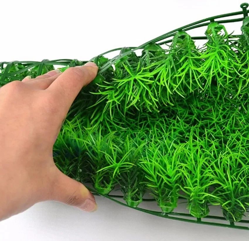 2pcs rtificial Grass Lawn Aquarium Fish Tank Decoration Synthetic Turf Rug Terrarium Landscape Fake Grass Patch Plant acuario Vue