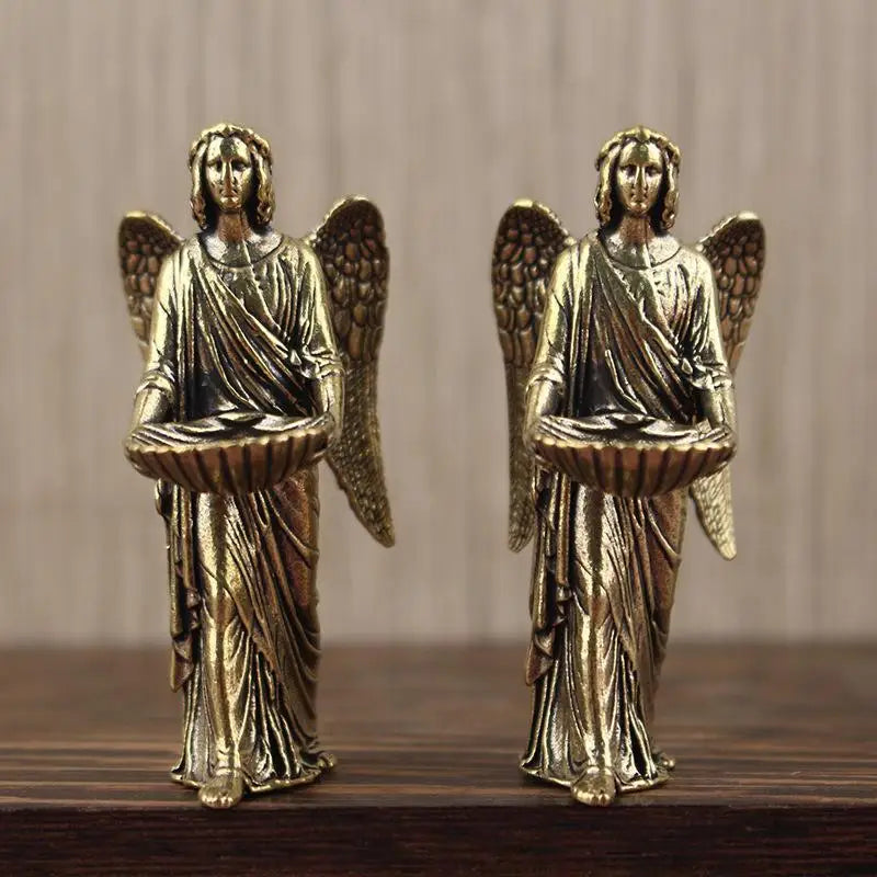 European Angel Figurine Home Decor Statue Guardian Angel Wings Angel Ornament Living Room Decorations Vue