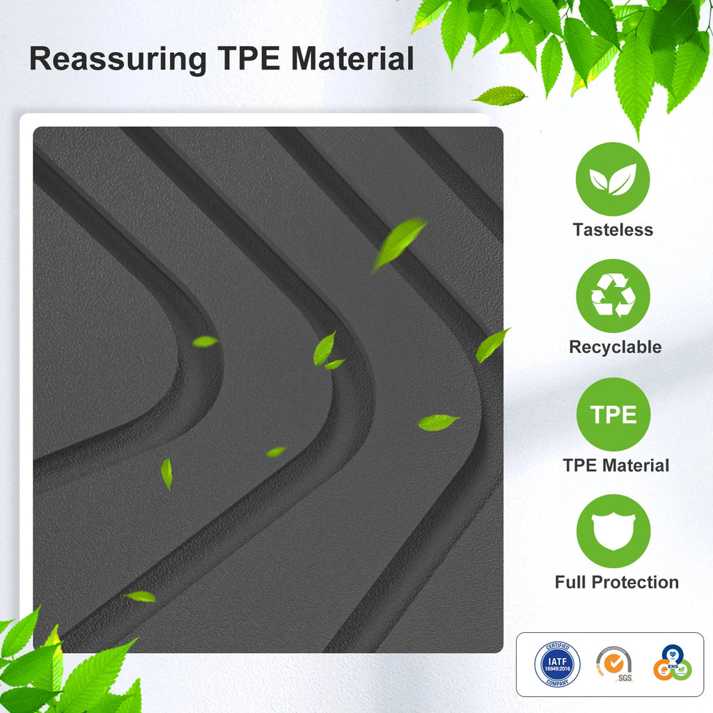 Smabee Left Drive for BYD Seal EV 2022-2025 TPE 3D Car Floor Mats Trunk Pad All-Weather Waterproof Auto Accessories Foot Pad Vue