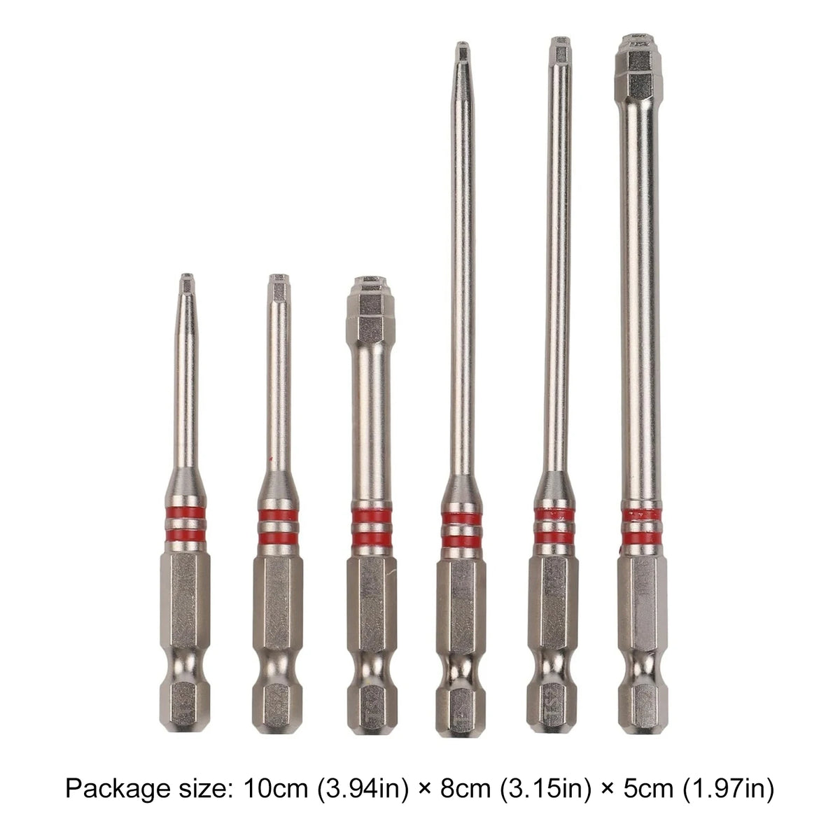 6-Piece Magnetic Pagoda Hex Screwdriver Bit Set – Multi-Size Screwdriver Bit Set Vue