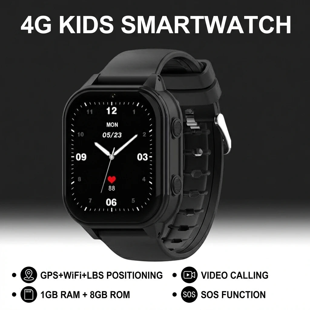 New Smart Watch Kids 4G GPS WIFI Video Call SOS 1GB+8GB Child Phone Smartwatch Camera Monitor Tracker Location Boys Girls Gifts Vue