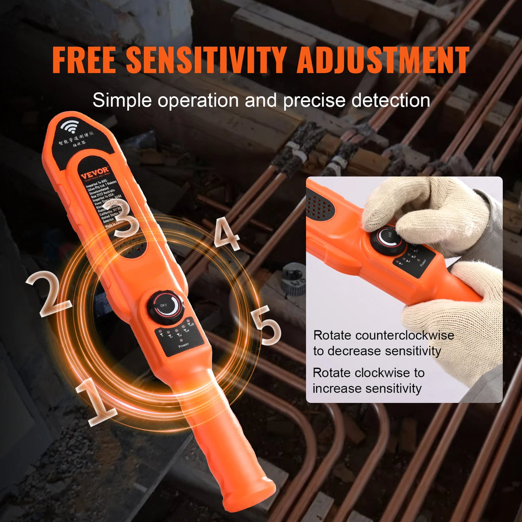 30M Underground Pipe Locator IP67 Waterproof Sewer Wall Scanner Pipe Locator Tool Vue