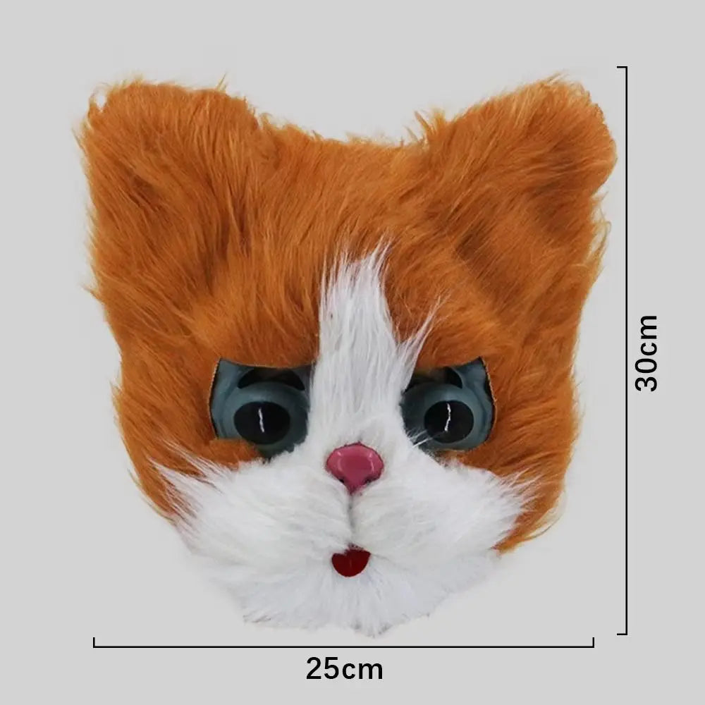 Funny Cosplay Halloween Mask Headwear Comfortable Party Costume Mask Performance Lightweight Cat Animal Mask Party Supplies Vue