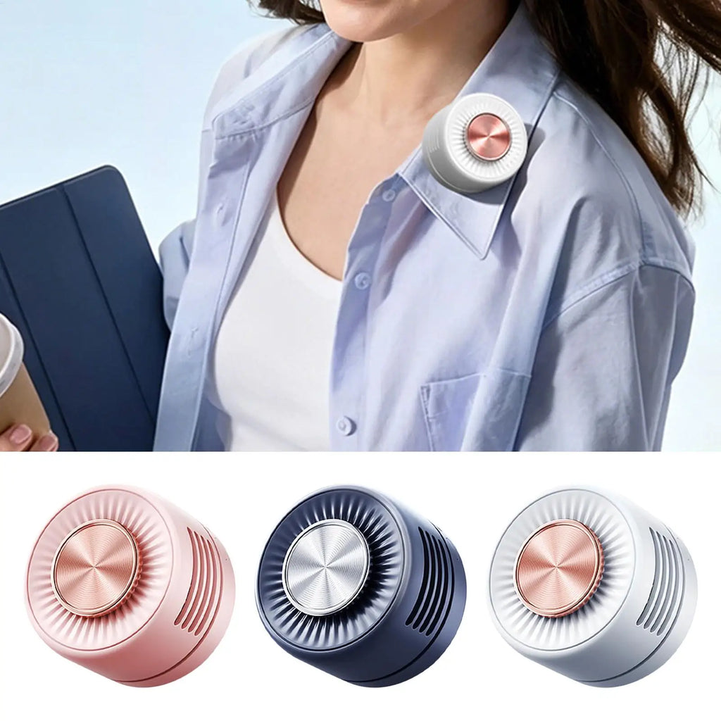 Portable Small Clip On Fan Rechargeable 3 Speed 360 Adjustable for Outdoor Camping Home Office Waist Collar Bag Collar Desk Vue