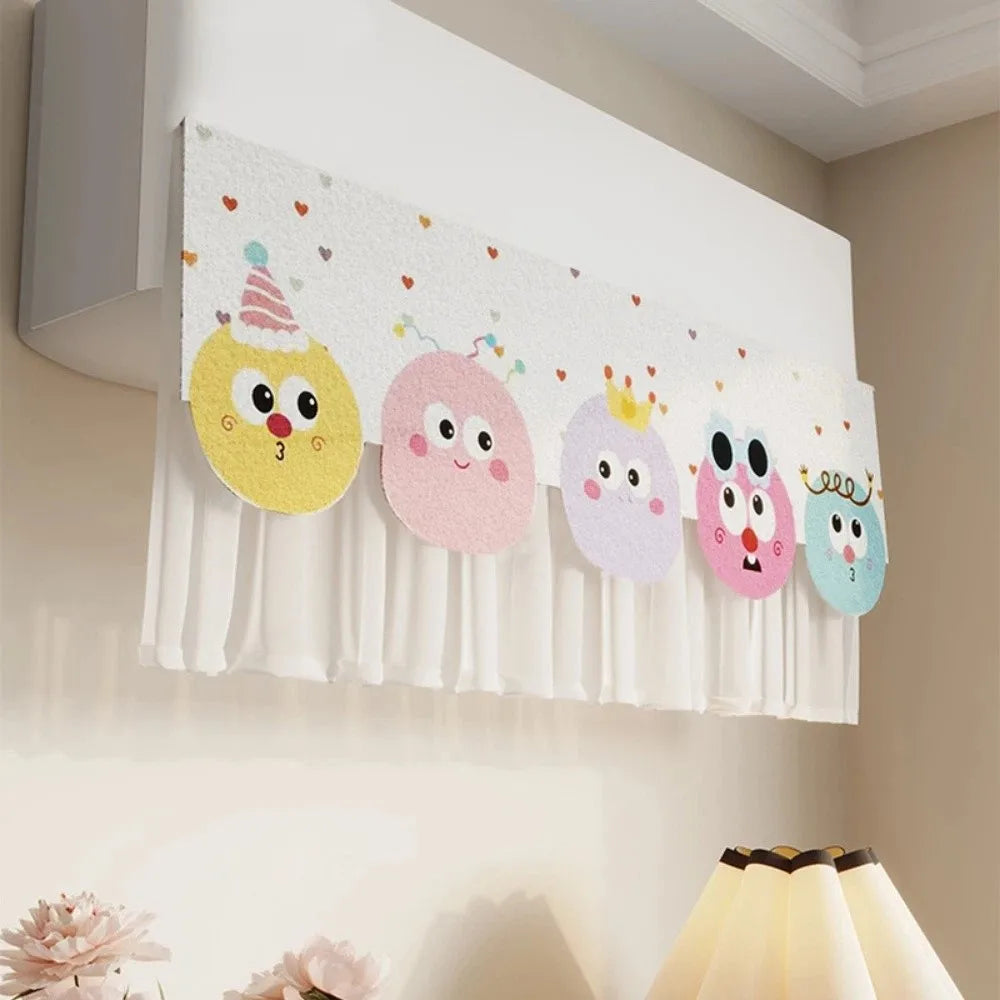 Self-Adhesive AC Wind Deflector Curtain Anti-Direct Blowing Universal Air Conditioner Wind Shield Animal No-Punching Vue style 6