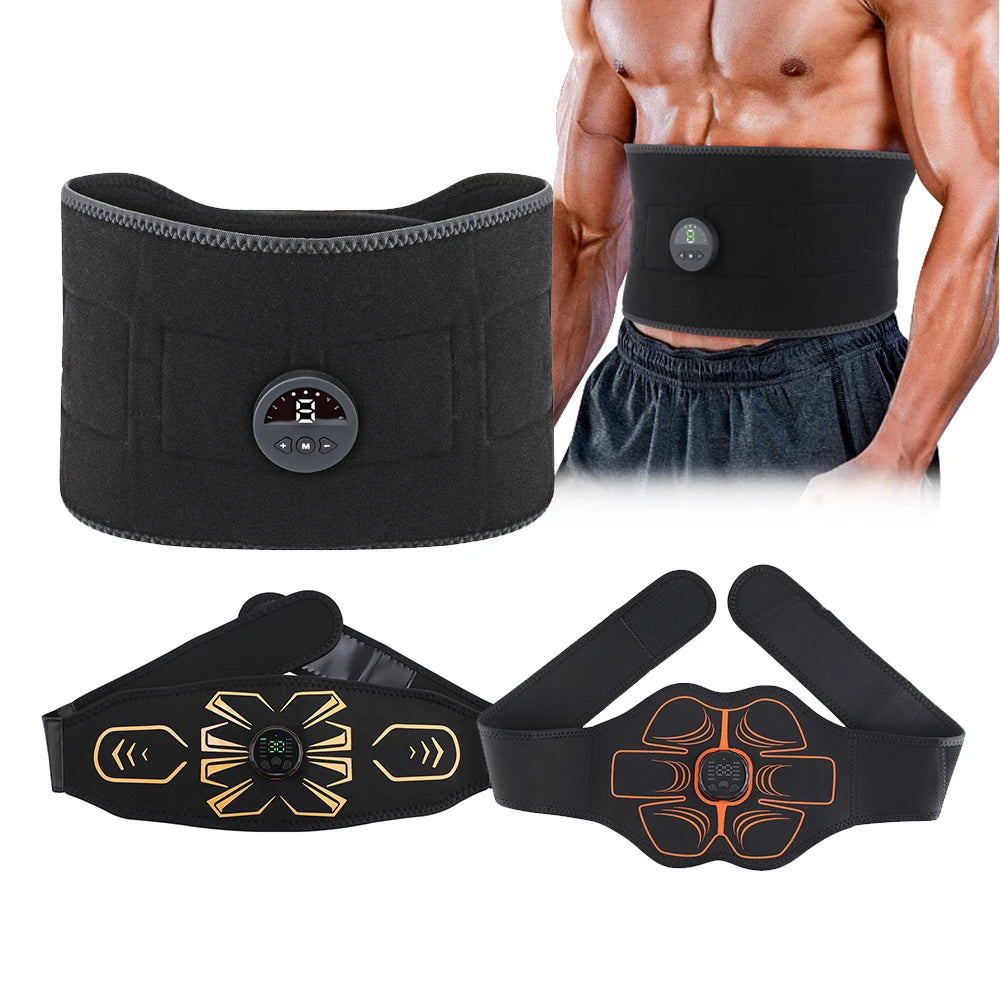 EMS Muscle Toning Belt – Abs & Waist Massager Fitness Device EMS Toning Belt Vue