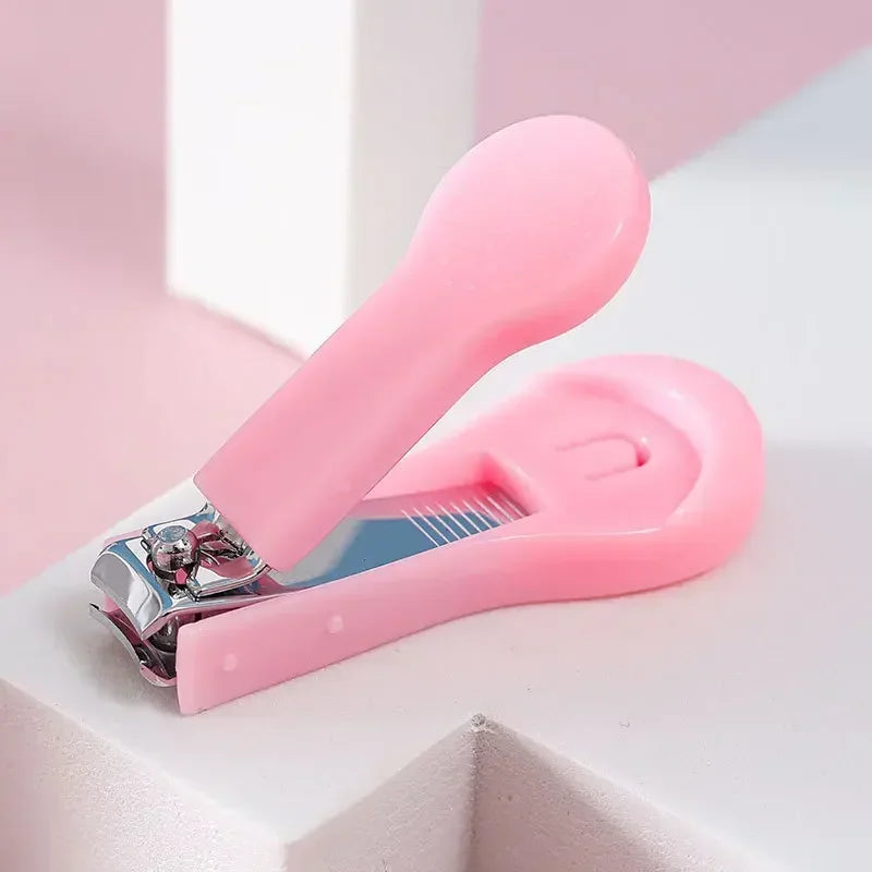 vvocci Anti Stainless Steel Nail Clipper Baby Care Baby Pinch Nail Repair Knife Baby Nail Clipper Newborn Bebes Accesorios Vue B385 -pink 1pcs