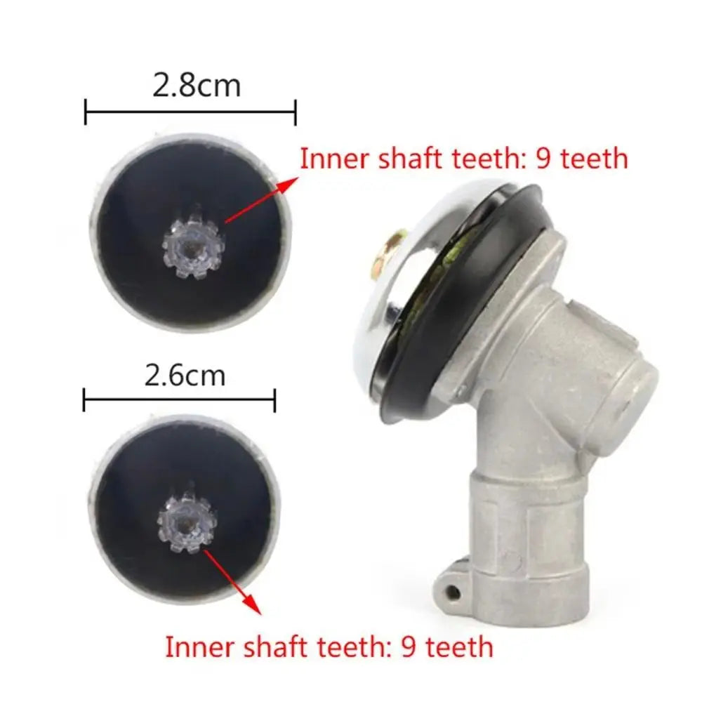 Strong Compatibility Brush Cutter Trimmer Replacement Square Tooth High-strength 9 Teeth Trimmer Gear Head Corrosion-resistant Vue