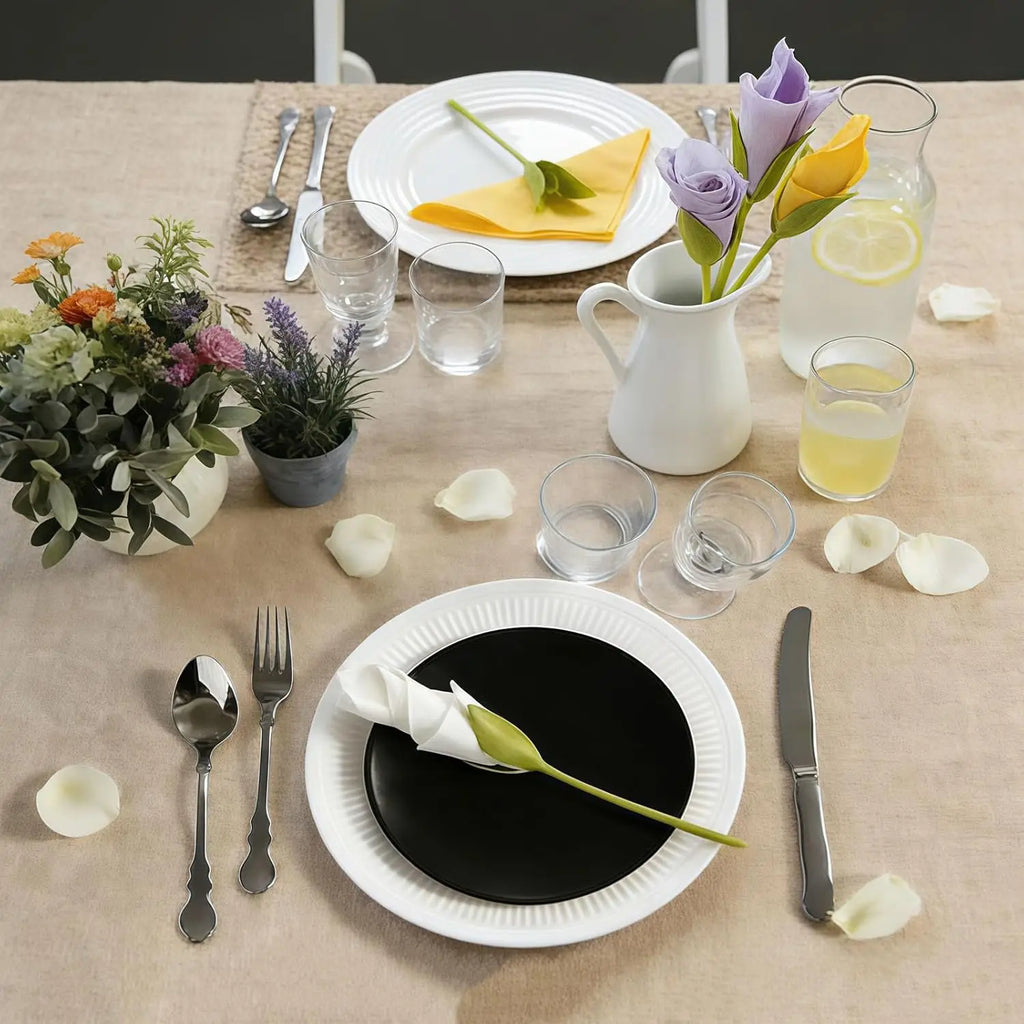 1-32PCS Floral Napkin Perfect Centerpiece for Wedding Tables Stylish Everyday Dining Decor Accessories Durable for Home Kitchen Vue