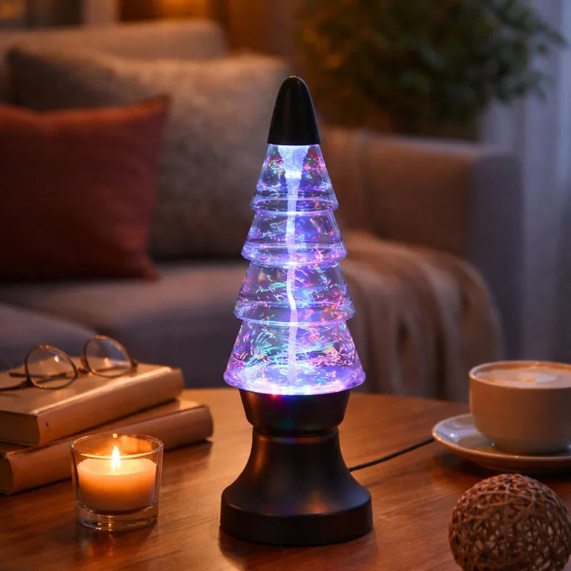 LED Water Vortex Lamp Color Changing Night Light Tornado Motion Desktop Table Lamp Bedroom Bedside Stress Relief Decor Vue