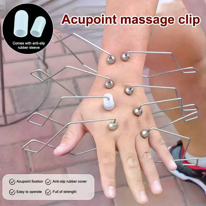 Meridian Massage Clips Stainless Steel Acupoint Stimulation Massager