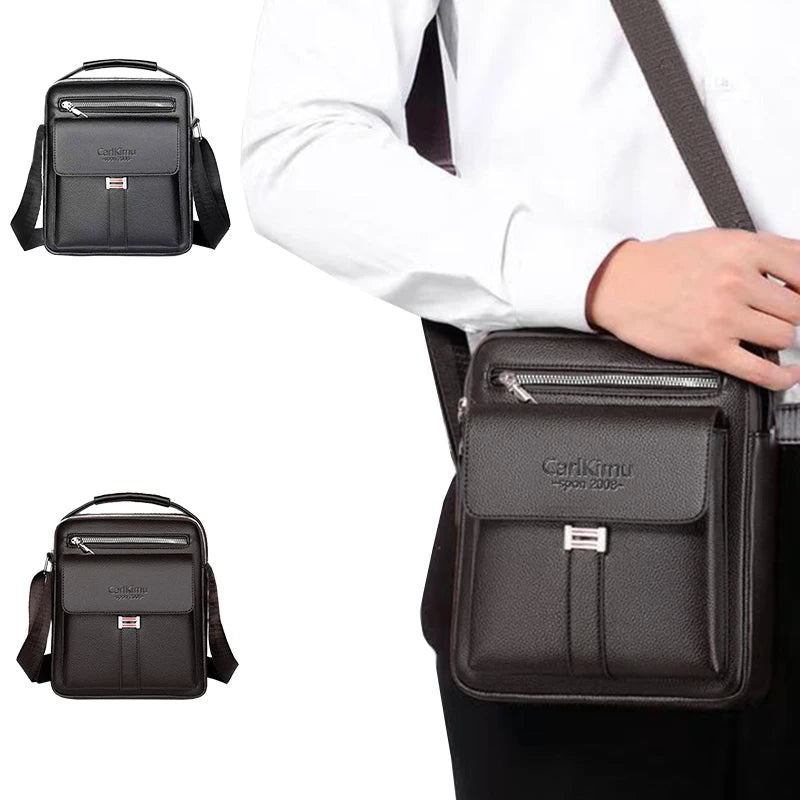 Men's Leather Crossbody Shoulder Bags Tote Fashion Business Man
