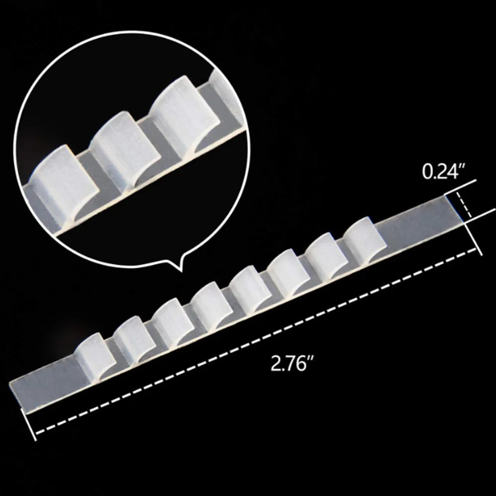 200pcs Clear Non-Slip Rubber Hanger Grips Hanger Strips Adhesive Clothes Hanger Grips Closet Accessories Vue