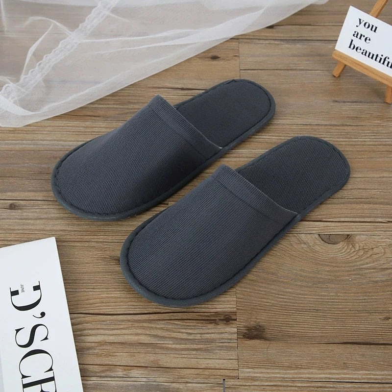 Hotel Room Essentials EVA Disposable Slippers Lightweight Soft for Guest Bed and Breakfast Vue