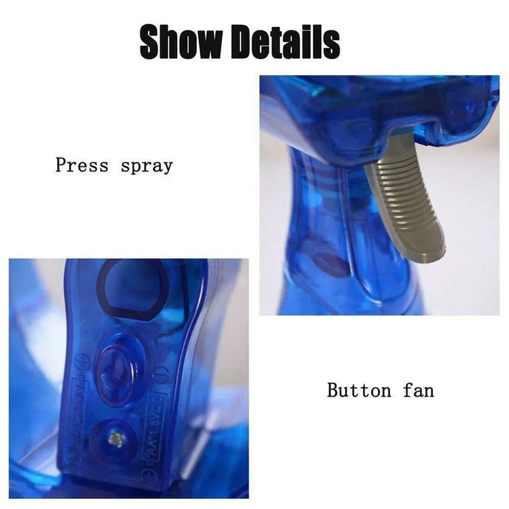 Portable Humidifier Cooling Desk Air Misting Spray Fan Water Battery