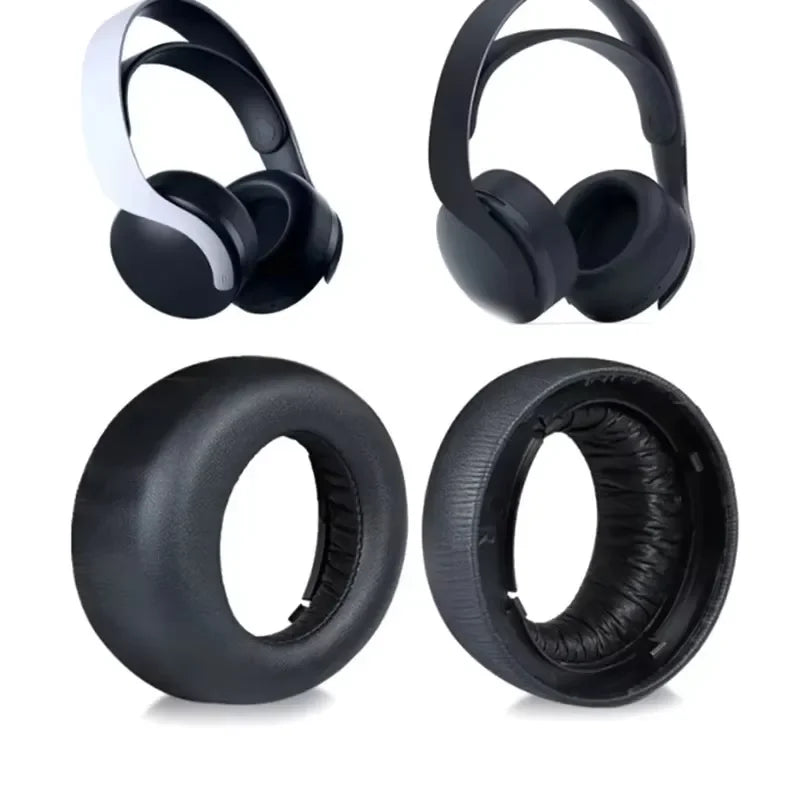 Ear Pads For PS5 PULSE 3D Headset Replacement Earpads Cushions Cover Black PS5PULSE 3D Headphones Repair Vue