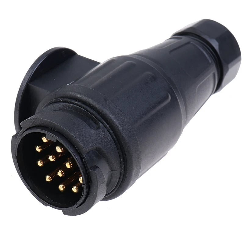 12V 13 Pin Trailer Plug Waterproof Trailer 13 Pole Electrical Connector Vue
