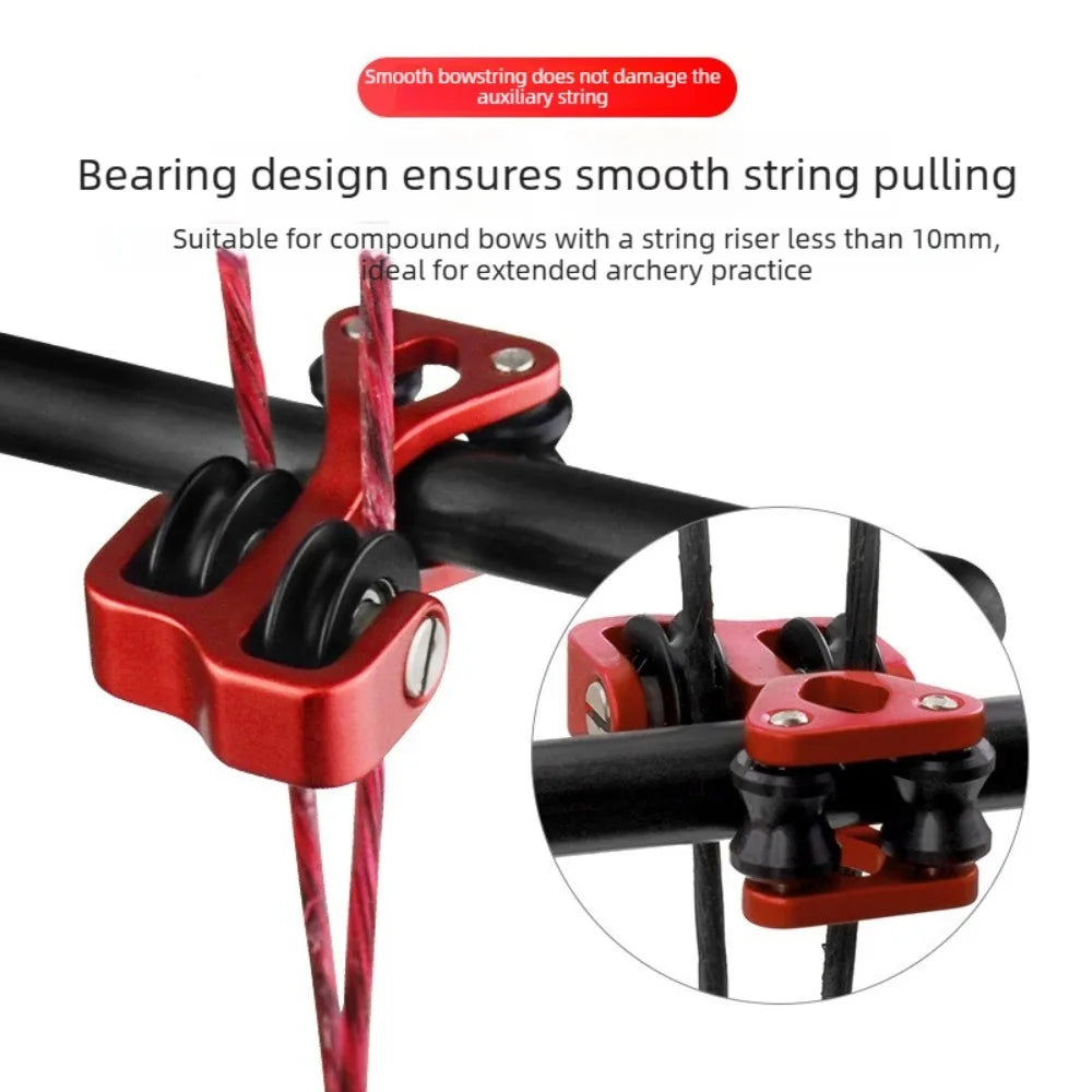 Composite Bow Pulley Splitter Bow and Arrow Accessories Aluminum Alloy Material High Precision High Stability Archery Sports Vue