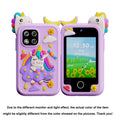 New Mini Phone Children Toy Musical Unicorn Dinosaur Baby Mobile Camera MP3 Player Educational Toys Kids Christmas Birthday Gift Vue purple