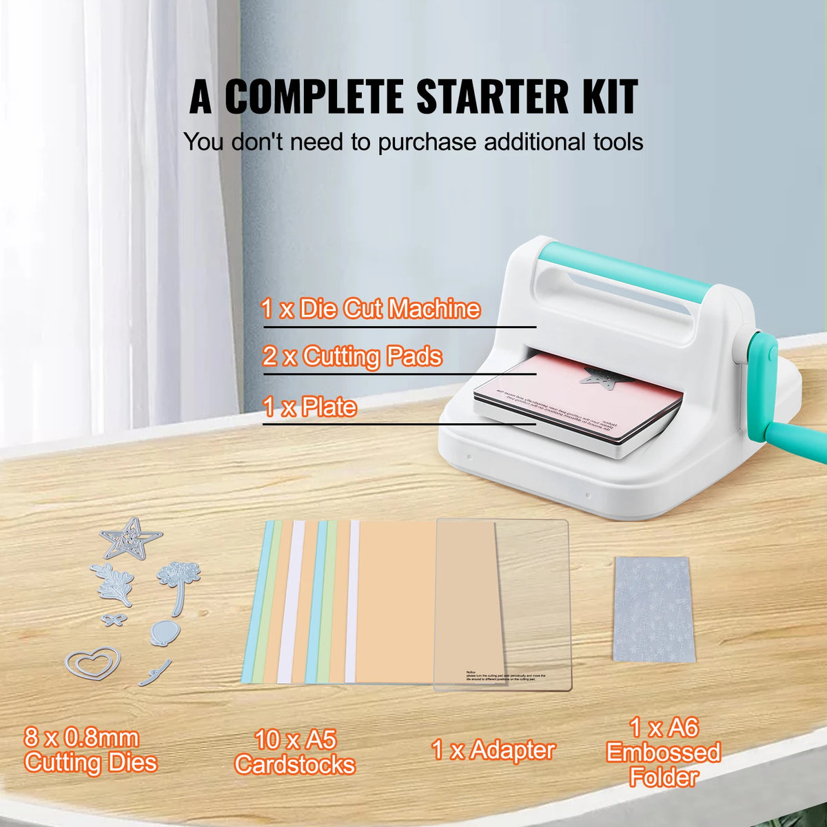 SucceBuy 6/9in Manual Die Cutting Embossing Machine Full Kit Die Cutting Machine Vue