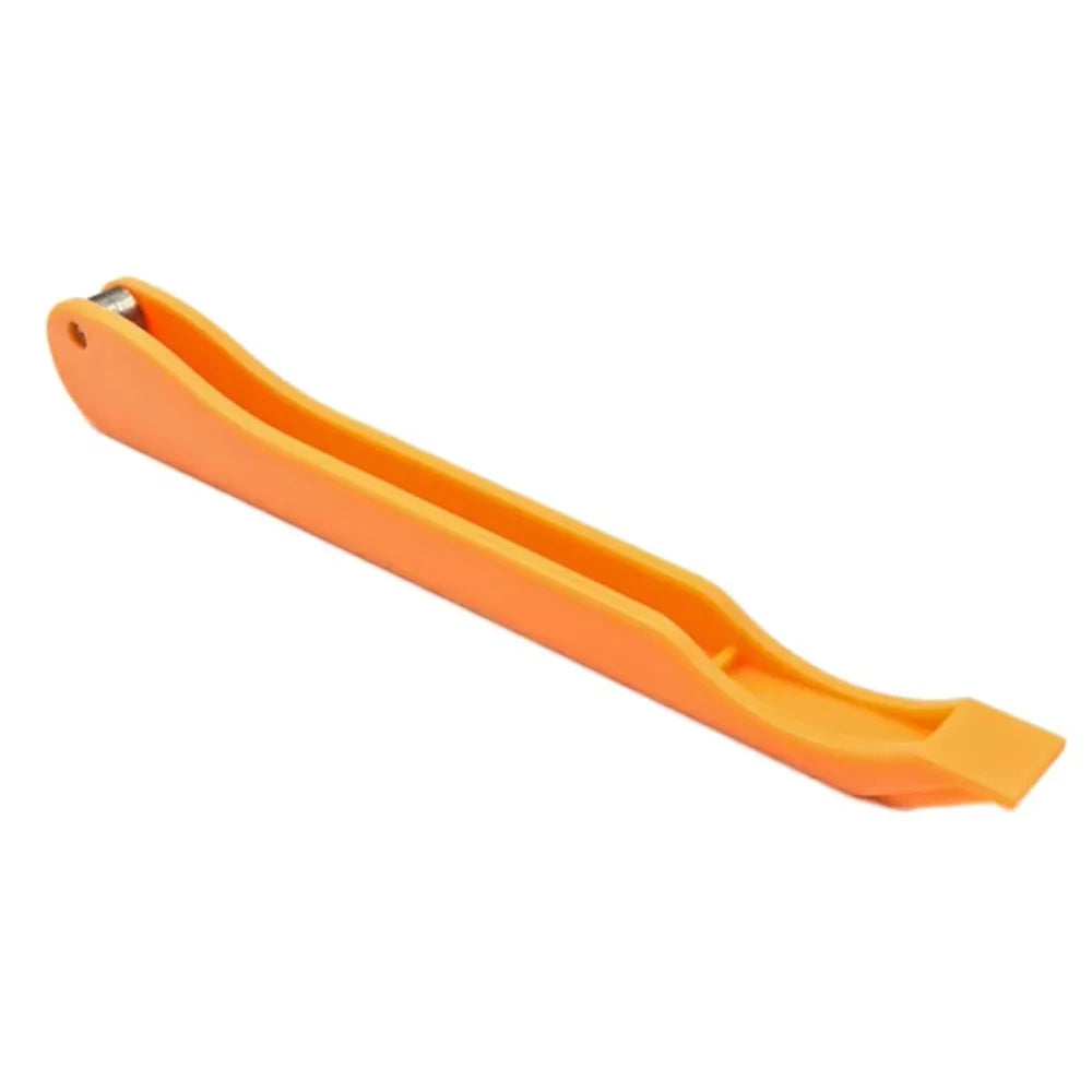 Plastic Tained Glass Hand Foiler Sturdy Durable Manual Foiling Tool Guide Groove Smooth The Edges Hand Foiler Introductory Tool Vue Orange