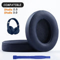 Replacement Ear Pads Cover for Beats Studio 3 2 Wireless Headphone Earpads Studio3 3.0 Ear Cushion Earmuffs Accessories Vue Navy Blue China Mainland