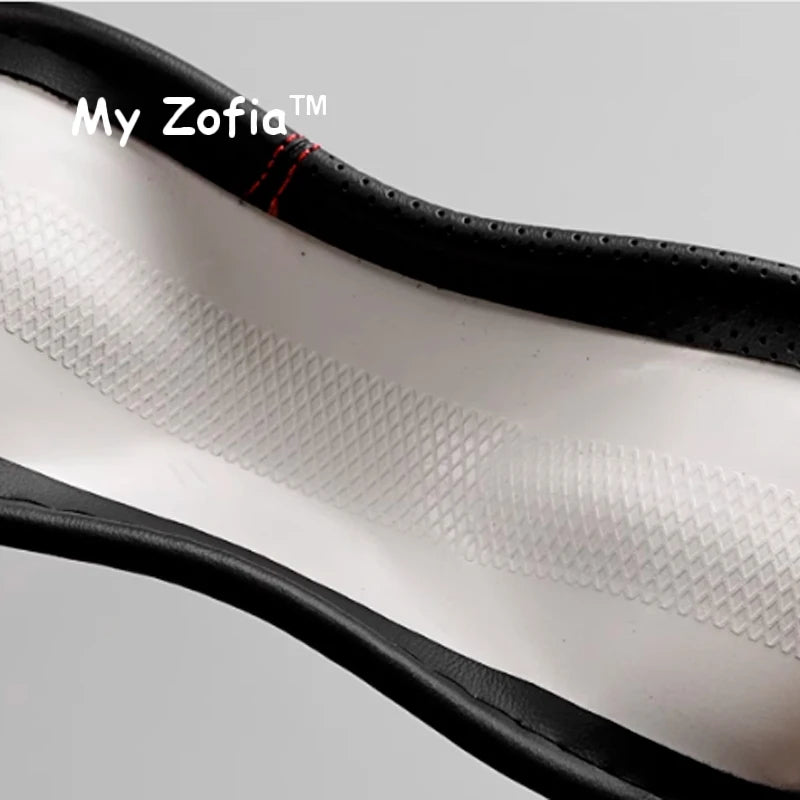 For Leapmotor T03 2024 2025 2026 Car Leather Car Steering Wheel Cover Wrap Non-slip Decoration Frame All Seasons Accessories Vue