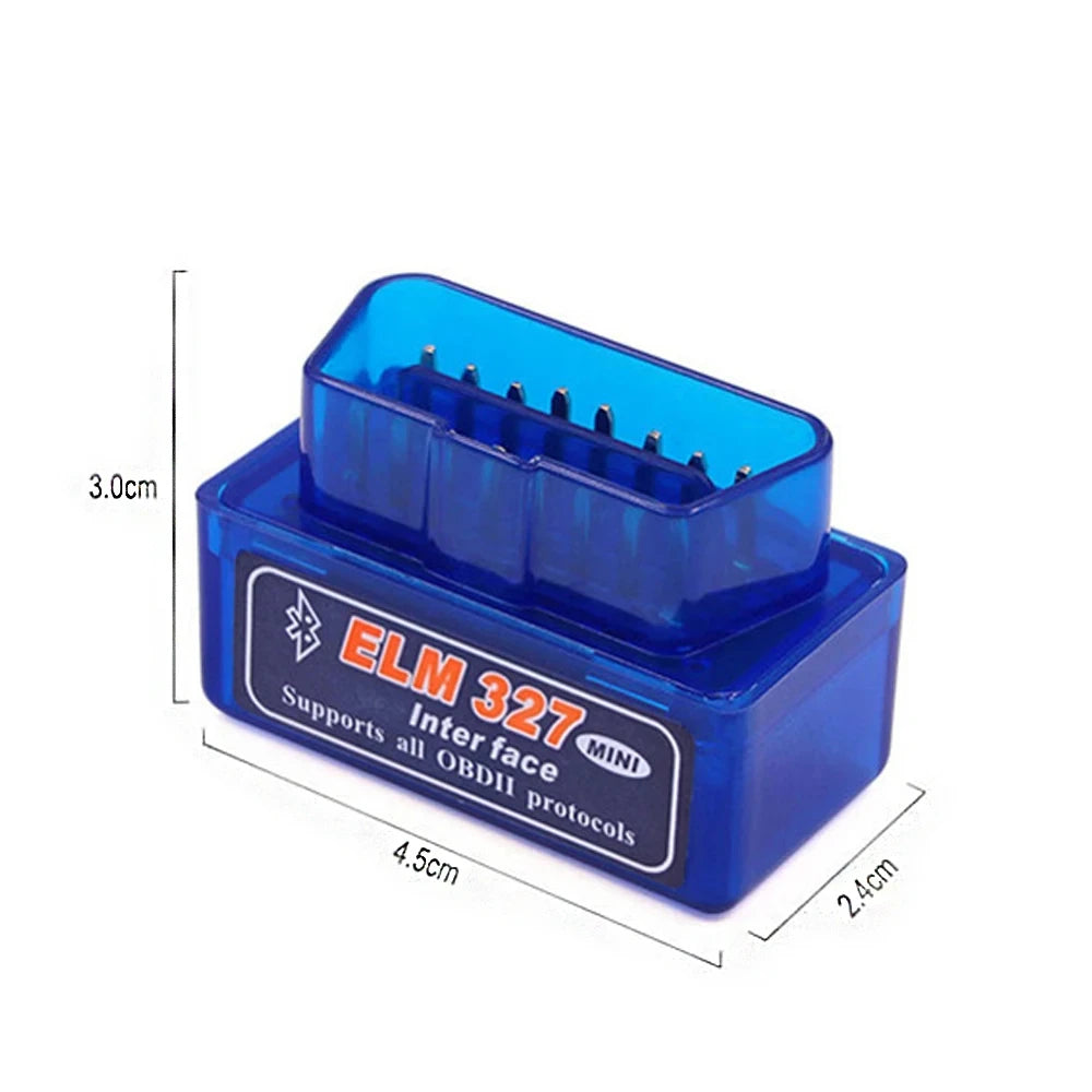 16 PIN Interface V2.1 ELM327 OBD2 Mini Code Reader Scan Tool Bluetooth Car Scanner For Android Diagnostic-Tool OBDII OBD 2 For A Vue Bluetooth V2.1