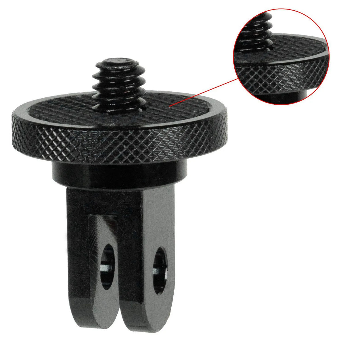 Hot-Camera Mount Adapter For Gopro Ecosystem - ¼-20 Conversion Adapter For Gopro Mounting System - Full 100% CNC Aluminum Metal Vue