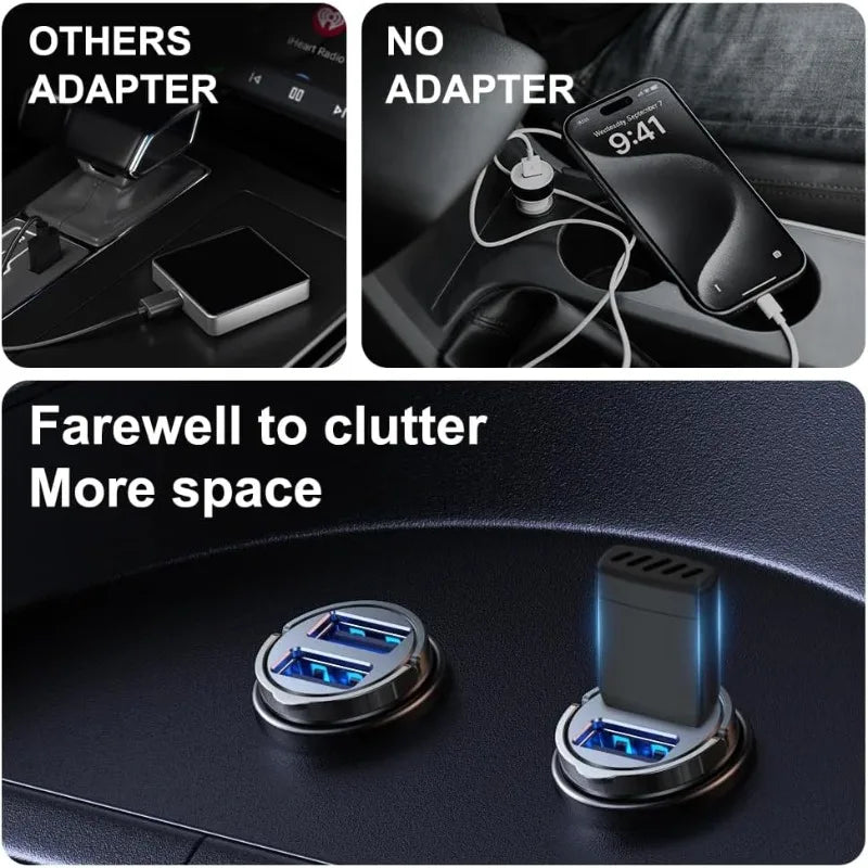 Wired To Wireless Carplay & Android Auto Auto CarPlay Dongle USB Plug and Play Voice Control for Wired CarPlay Android Auto Cars Vue