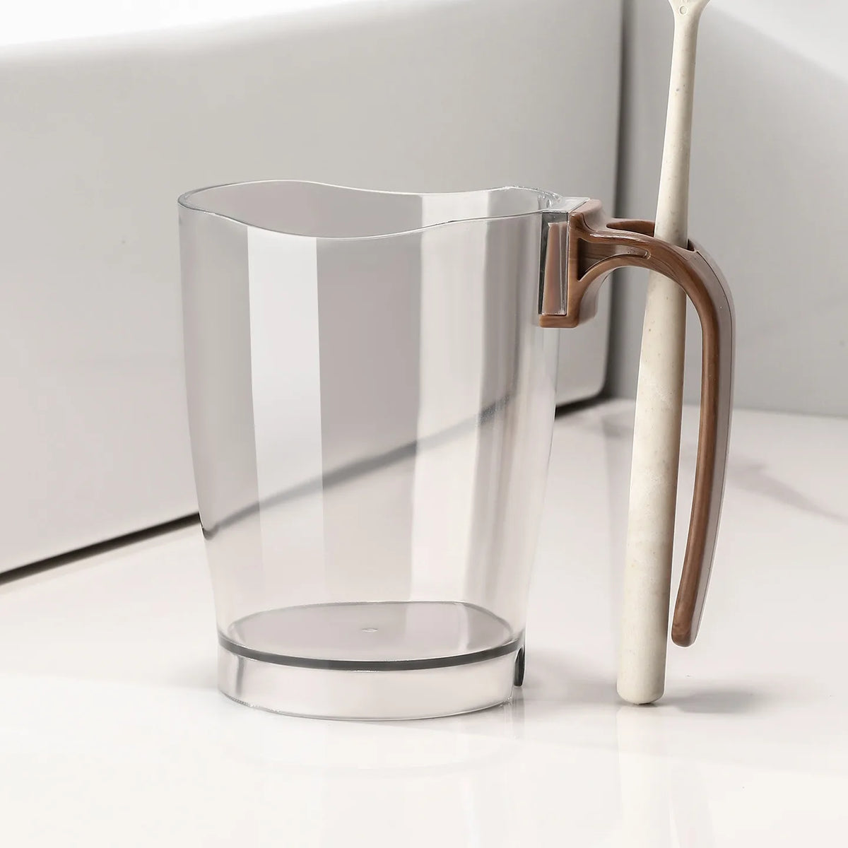 Mouthwash cup, Light luxury,High Aesthetic Value, Wash cup, Household, Student Dormitory, New Toothbrush cup Vue Grey