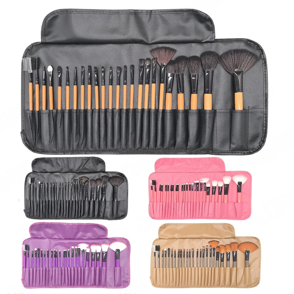 24 pcs Makeup Brush Sets Professional Cosmetics Brushes Eyebrow Powder Foundation Shadows Pinceaux Make Up Tools Vue