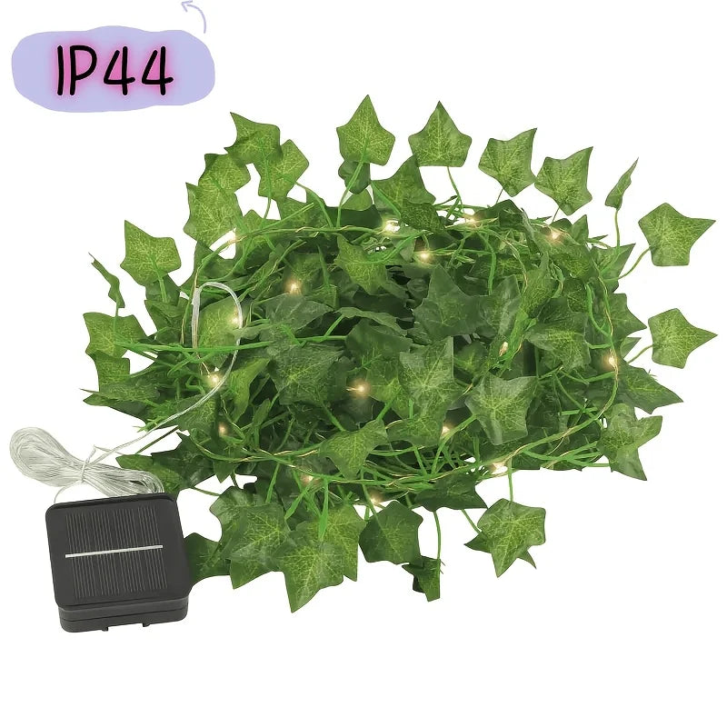 Artificial Ivy Vine LED String Lights, Green Hanging Ivy Leaf Fairy Lights for Indoor Outdoor Home Garden Party Decoration Vue