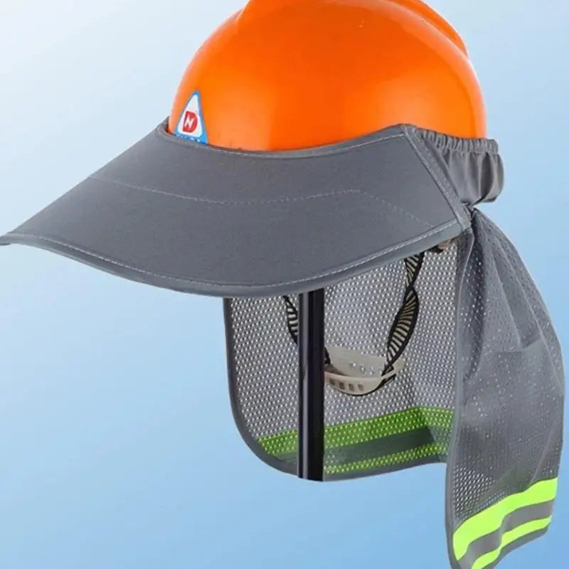 Summer Sun Shade Safety Hard Hat Neck Shield Helmets Reflective Hat Brim Reflective Cap Cover For Construction Workers Vue