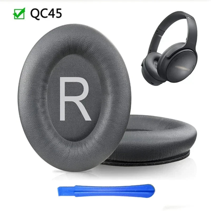 Replacement Ear Pads Cushions for Bose QC45 QuietComfort 45 Headphone Softer Protein Leather Earpads Vue