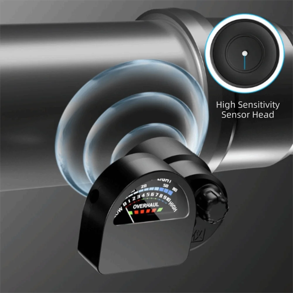 High Sensitivity Leak Detector Sound Frequency Pointer Portable Display Pipe Leak Detector Detection Strength Scale Vue