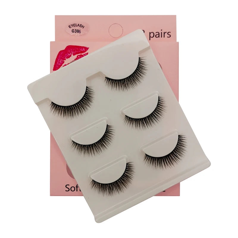 Eyelashes 3d mink lashes natural long make up false eyelashes eyelash brushes makeup eye lashes tweezers 3d lashes maquiagem Vue