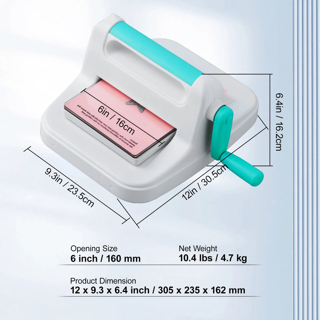 SucceBuy 6/9in Manual Die Cutting Embossing Machine Full Kit Die Cutting Machine Vue 6 inch 160mm United States