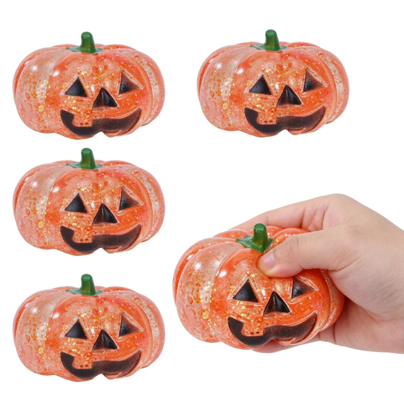 Halloween Pumpkin Maltose Stress Ball squishies Toy Soft Stress Ball squishy Slow Rebound Fidget Toy Stress Relief Relax Toys Vue