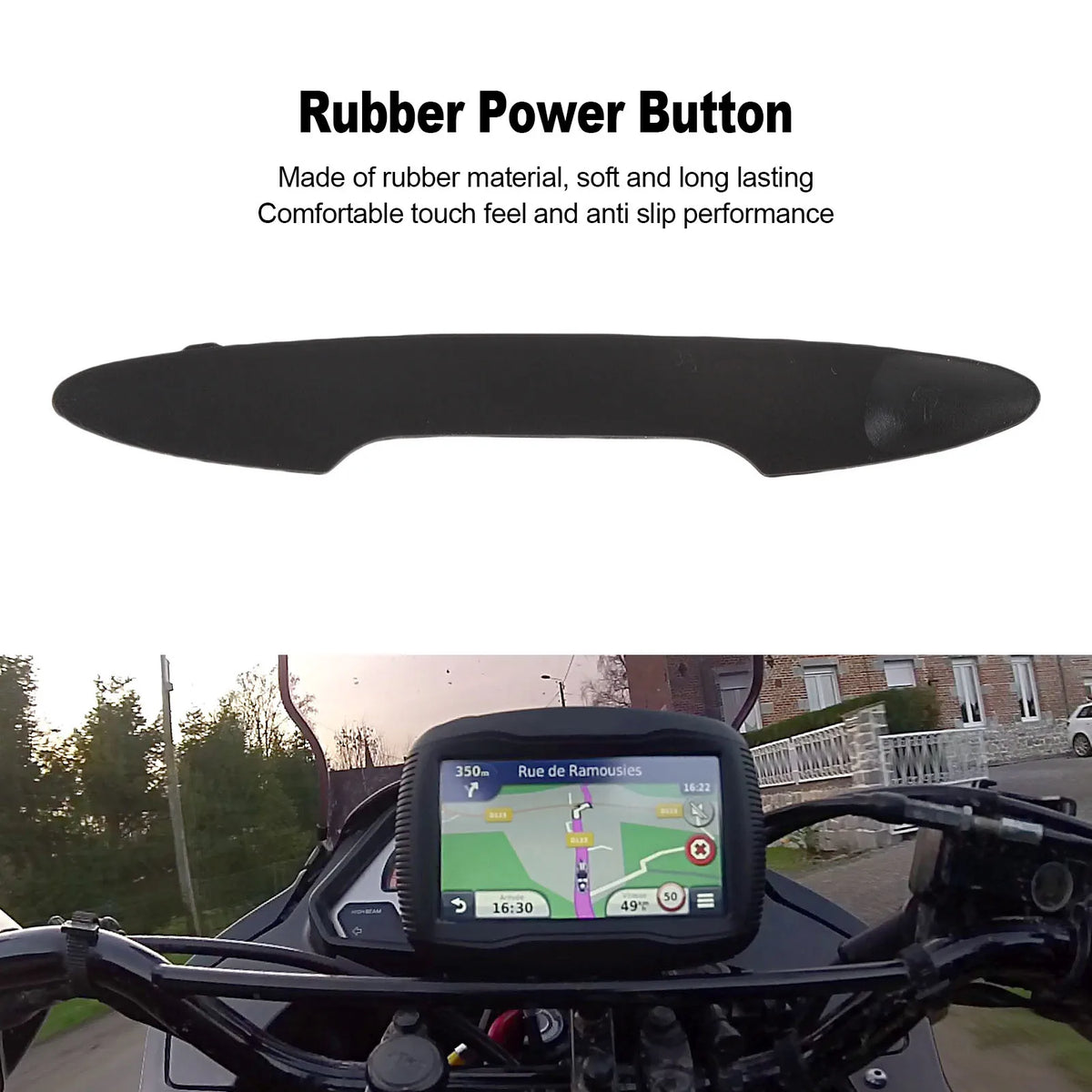 Rubber Power Button Replacement for Zumo 340LM/345LM/350LM/390LM/395LM Soft Non-Slip Wear-Resistant Protective Cover Vue