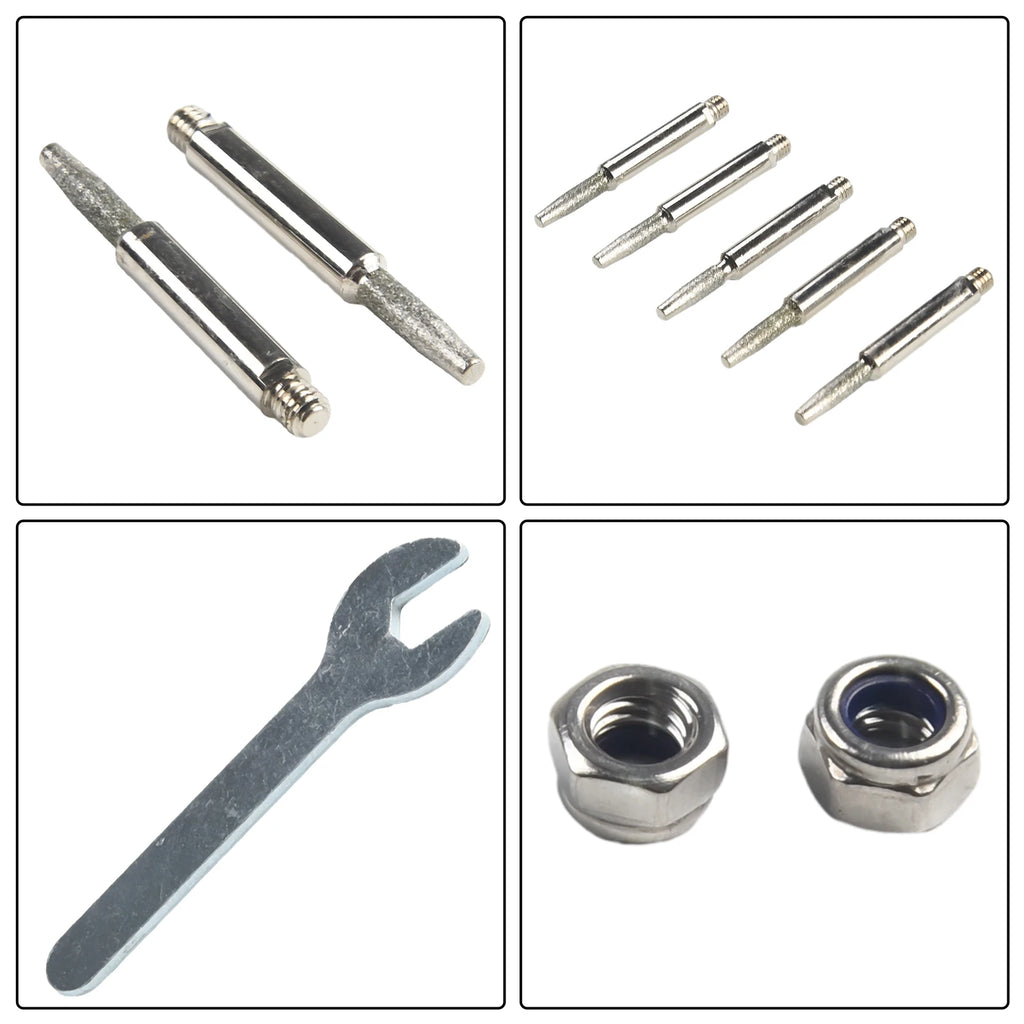Chainsaw Sharpener Emery Grinding Head Set 4–5.5mm Kit Chainsaw Sharpening Kit Vue