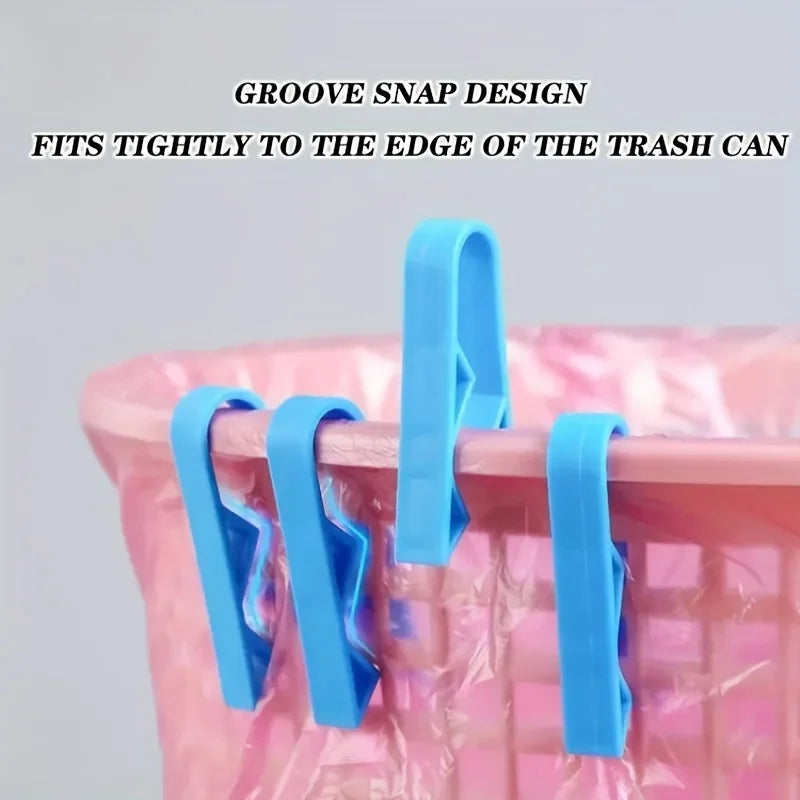 10/20PCS innovative trash can clips - safe and non slip trash bag holder, stylish divider side clips, convenient for home use Vue