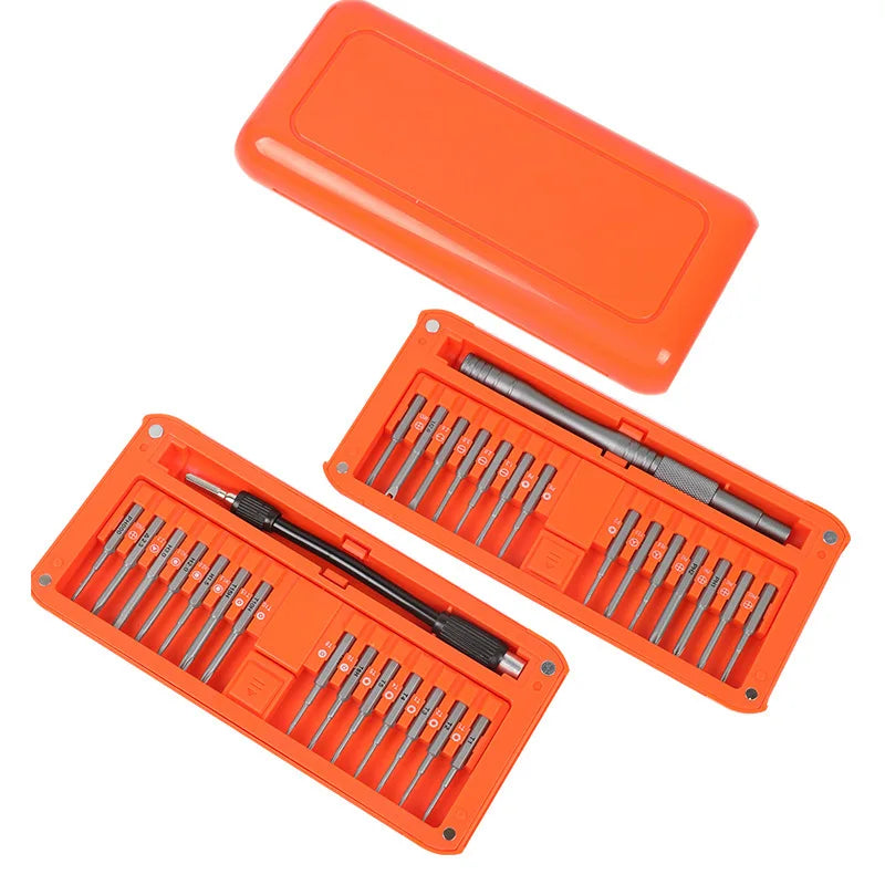 30-in-1 S2 Long Bits Screwdriver Set Magnetic Storage Case Professional Pry Tool Vue