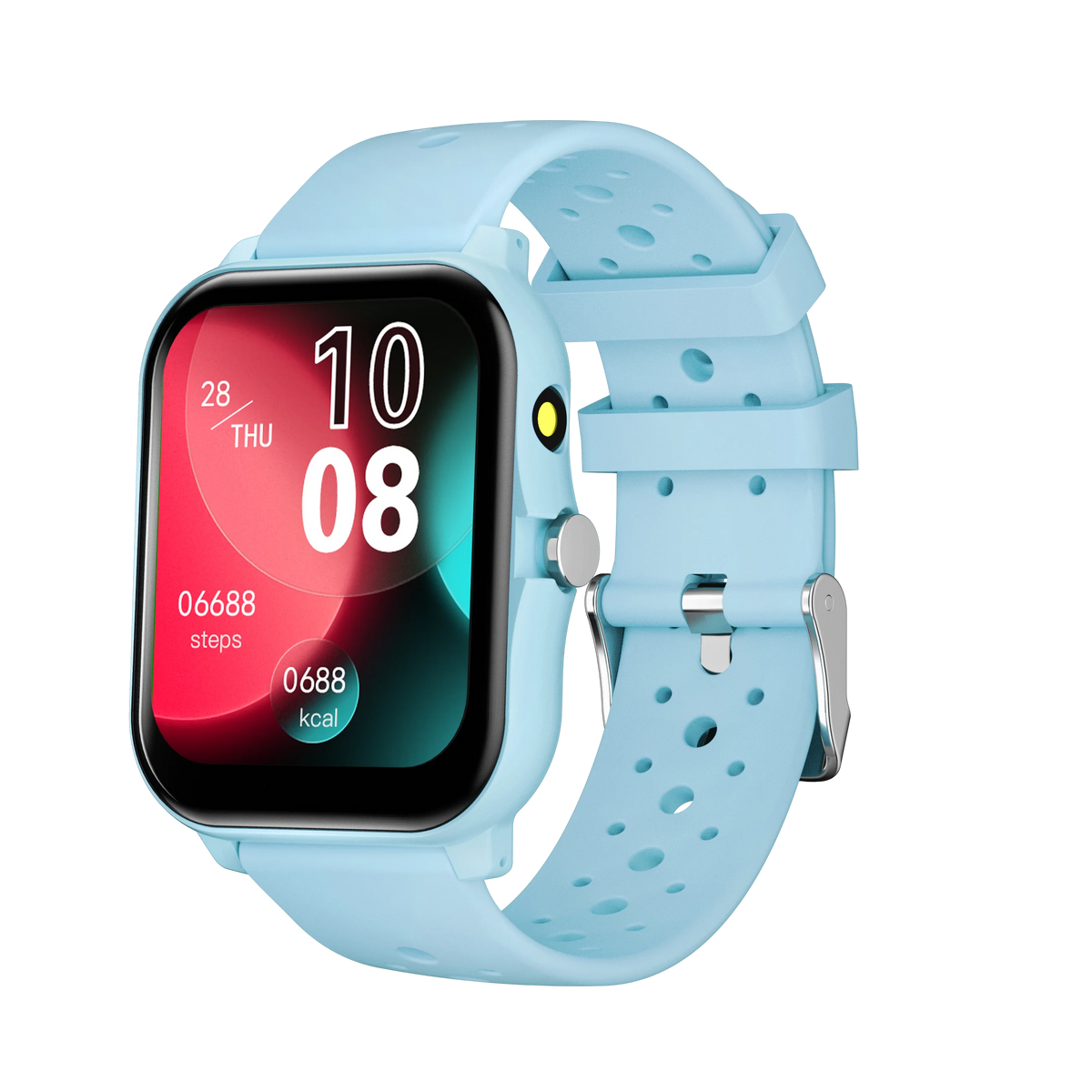 New Smart Watch Message Reminder for Intelligent Life Weather Forecast SIRI Assistant Men &Women Birthday Gift Bluetooth Call Vue Lightblue-dd