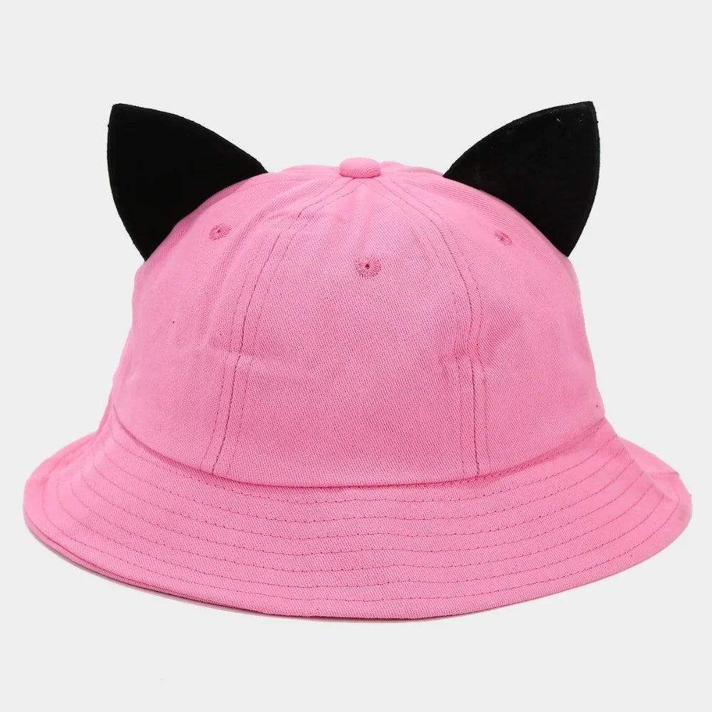 Fashion Cotton Cat Ears Hat Cute Ear Breathable Fisherman Sun
