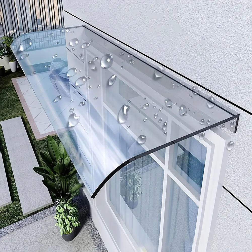 Window Door Wall Canop UV Rain Protection Door Shelter Window Cover Window Awning Awning Canopy for Front Door/Porch Patio Roof Vue