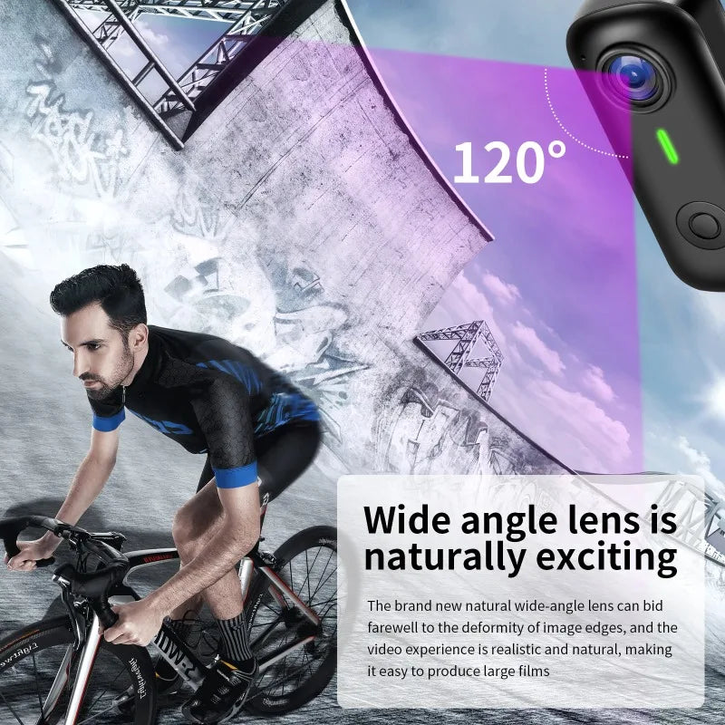 Portable Magnetic Sports Camera 1080P HD Thumb Action Camera Pocket Sport Cam Recorder Video Vlog Magnetic Attraction Bracket Vue